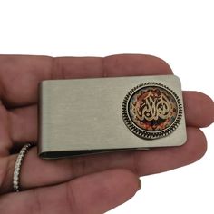 -Allah Arabic Money clip, steel -Comes in a gift box ready for gifting:) Silver Classic Card Holder For Formal Occasions, Classic Silver Card Holder For Formal Occasions, Silver Rectangular Card Holder For Gift, Silver Rectangular Card Holder Gift, Classic Silver Rectangular Card Holder, Silver Rectangular Wallet, Engraved Bifold Wallets For Gift, Engraved Bifold Wallets As Gifts, Engraved Bifold Wallet As Gift