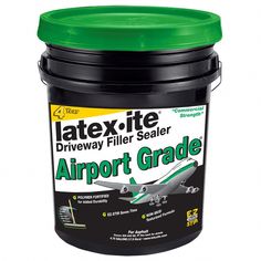 a bucket of latex - lite driveway filler