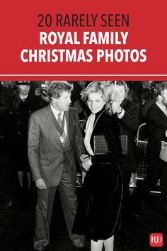 the cover of royal family christmas photos, with an image of two people walking together