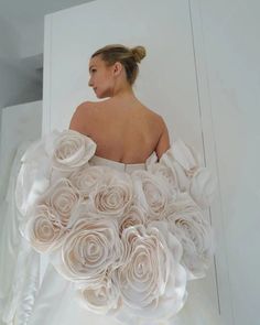 Romantic Satin Mermaid Wedding Dresses Detachable Train Strapless Bridal Gowns | eBay Detachable Train Wedding Dress, Bridal Coat, Satin Mermaid Wedding Dress, Satin Bridal Gowns, Decoration Shabby, Detachable Train, Wedding Dresses With Flowers, Holiday Glam, Dream Wedding Ideas Dresses