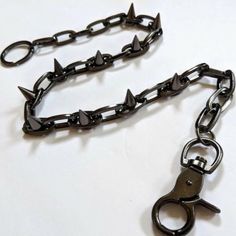 Ships Within 7-9 Days New Chain Length : 24" Inch Long Each Link : 1/2" Wide Metal Stud Spike: (10) Studs, 3/4" Long Hook On One End With A Key Ring On The Other Punk Keychain, Country Boy Outfits, Wallet Chains, Men's Wallet, Keychain Wallet, Keychain Design, Funky Jewelry, Wallet Chain, Dream Jewelry