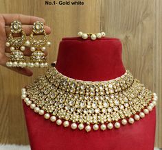 White Festive Necklace For Marriage, Festive White Necklace For Marriage, Festive White Wedding Necklace, White Kundan Necklaces For Marriage, Traditional White Kundan Necklace For Marriage, White Bollywood Jewelry For Marriage, Heavy White Temple Jewelry Bridal Sets, White Bridal Necklace For Diwali Party, White Tilla Bridal Necklace For Marriage