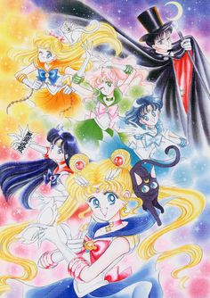 sailor moon and other anime characters