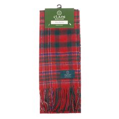 Model: A00179_MACALISTER 100% Lambswool Size: 53 x 12 inches A selection of clan tartan scarves Cosy and warm with an extra-soft finish CLANS OF SCOTLAND Lambswool Clan Tartan Scarf. Timeless and traditional, this beautifully crafted tartan scarf is made from pure lambswool. The use of finest material makes it an exquisite garment with an extra-soft finish. The packaging includes a clan history and motto at the back. This scarf is a fantastic souvenir from Scotland either for yourself or your be Scottish Jewellery, Cashmere Blanket, Tartan Scarf, Scarf Sale, Scottish Tartans, Cashmere Scarf, Wool Blanket, Cold Weather, Scarf Wrap