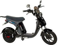 an electric scooter is shown on a white background in this image, it appears to be green