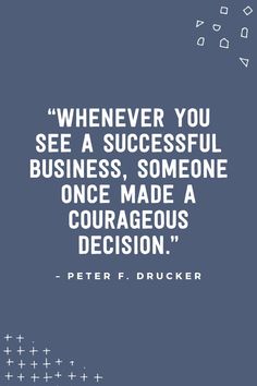 peter f drucker quote on success