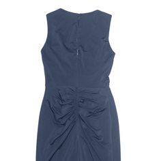 Item is in good used condition. >Size: UK 6 >Armpit To Armpit: 14" >Armpit To Cuff: N/A" >Collar To Hem: 39" Fitted Sleeveless Dress With Ruched Detail For Work, Blue Sleeveless Dress With Gathered Waist, Knee-length Ruched Sleeveless Dress For Work, Blue Sleeveless Ruched Fitted Dress, Jenny Packham, Pencil Dress, Dress Blue, No 1, Blue Dresses