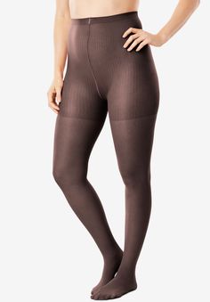 These sheer tights provide the support you need for all-day comfort. Made with a wide, comfort waistband that sits above the waist.  Run-resistant toeNylon/spandex; importedHand wash cold A/B – 150-210 lbs; 4’11”-5’5” C/D – 210-270 lbs; 5’4”-5”9 E/F – 270-330 lbs; 5’6”-5’11” G/H – 330-400 lbs; 5’6”-5’11” Platinum Credit Card, Coffee Sizes, Woman Within, Sheer Tights, Swimsuits For All, Hosiery, Spandex, Tights, Clothes