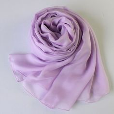 SPECIAL PROMOTION: Please use coupon code "SILKSCARF" to enjoy 10% discount on all scarf orders over $100 (Excl Shipping). Made from premium mulberry silk chiffon, this scarf is perfect for an autumn/sprint day that is not so chilly. This violet (light purple) coloured silk scarf offers a elegant and refreshing choice to go with your coat (be it of a complicated design or simple design). Available in 4 sizes: 78 by 25 inch (200 by 65 cm) 98 by 25 inch (250 by 65 cm) 78 by 50 inch (200 by 130 cm) Purple Chiffon Scarf Long, Silk Chiffon Scarves, Purple Coat, Purple Silk, Chiffon Scarf, Silk Chiffon, Mulberry Silk, Light Purple, Silk Scarf