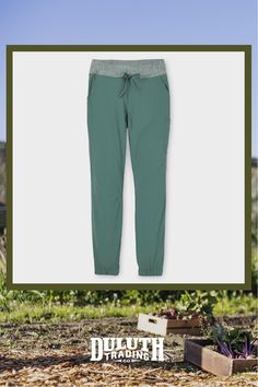 Keep your lady business strictly casual, in cool-to-the-touch joggers that fight stink and sweat with embedded microscopic jade. Casual Green Midweight Activewear, Green Joggers For Spring Jogging, Green Sweatpants With Elastic Waistband For Outdoor, Green Athleisure Sweatpants For Outdoor, Sporty Green Joggers For Outdoor Activities, Green Spring Joggers For Jogging, Sporty Fitted Joggers For Work, Sporty Green Joggers For Fall, Green Relaxed Fit Cargo Pants