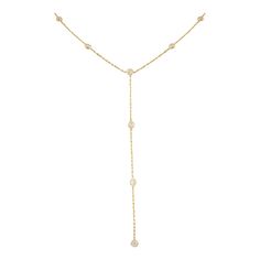 This is part of Chairish’s Fine Jewelry assortment.  1 Carat Diamond Lariat Necklace in 18K Gold studded with round cut diamond. This stunning piece of jewelry instantly elevates a casual look or dressy outfit.  April birthstone diamond brings love, fame, success and prosperity. Designed with bezel set diamonds studded in a lariat necklace making a stunning delicate necklace. This beautiful handcrafted necklace is a perfect Unique Gift, Bridal Shower Gift, Secret Santa Gift, Gift For Sister, Mot Elegant Diamond Lariat Necklace With Clavicle Chain, Diamond Lariat Backdrop Necklace In Fine Jewelry Style, Diamond Lariat Necklace For Wedding, Diamond Lariat Necklace With Adjustable Chain For Wedding, Elegant Diamond Lariat Necklace With Adjustable Chain, Elegant Lariat Necklace With Adjustable Diamond Chain, Wedding Diamond Lariat Necklace With Adjustable Chain, Wedding Lariat Diamond Necklace With Adjustable Chain, Elegant Lariat Backdrop Necklace With Diamond Accents