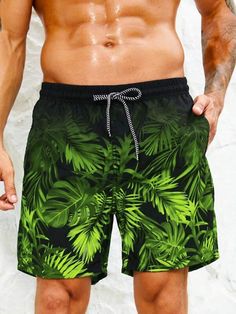 Get ready for a tropical escape with Tropical Print Drawstring Waist Swim Trunks. The drawstring waist ensures a comfortable and secure fit, while the catchy tropical print adds a touch of flair. Dive into fashion and make a splash with these must-have swim trunks. Specifications: Pattern Type: Tropical Details: Drawstring, Pocket, Tie Front Type: Bottoms Bottom Type: Shorts Fabric: Non-Stretch Material: Fabric Composition: 100% Polyester Care Instructions: Machine wash or professional dry clean Into Fashion, Tropical Escape, Clean Body, Printed Drawstring, Tropical Print, Swim Trunks, Waist Size, Short Sets, Drawstring Waist