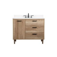 an image of a bathroom vanity with two sinks on it's front and back sides