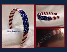 4th of July- Stars & Stripes Woven Headband by Brea Boutique. $5.50 Woven Headband, Chiffon Flower, Chiffon Flowers, Holiday Pictures, Flower Headband, Please Do, Red White Blue, Fabric Flowers