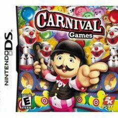 Designed to support Nintendo DS functionality including dual-screen challenges, touch screen technology and microphone control.
Over 20 family-friendly favorites: Alley Ball, Dunk Tank and Frog Leap are complemented with all-new games exclusive to the Nintendo DS version, including RC Raceway, Clown Bonk, Loud Mouth and Bumper Boats.
Carnival Games for Nintendo DS let's your character explore the colorful midway for the first time. You can play games, buy cotton candy and discover hidden surprises and attractions.
Win over 65 virtual prizes with unique prizes for each game! The higher your score the better the prize. Now go win that Ninja sword and rock guitar.