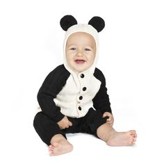 babypandasuit_01_lrg Panda Onesie, Baby Panda Bears, Toddler Halloween, Stuff And Thangs, Baby Panda, Toddler Fun, Modern Kids, Halloween Costumes For Kids, Future Kids