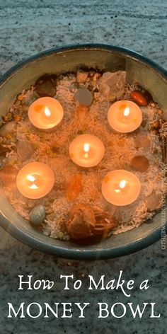 Money Bowls: How to Craft & Cast a Money Bowl Spell How To Make A Money Bowl Witchcraft, Money Pot Spell, How To Make A Money Bowl, Money Altar Ideas, Money Bowl Spell, Spell Affirmations, Feng Shui Money Bowl, Spell For Money, Money Oil Recipe