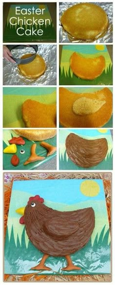 this is an image of how to make a chicken cake for easter or any time of the year