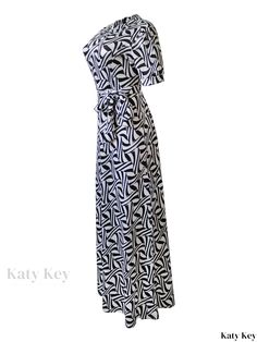 Katykey - Womens Plus Size fluid print mock neck cut out short sleeve maxi dress with medium stretch capacity Spring Stretch Maxi Dress With Print, Spring Stretch Printed Maxi Dress, Spring Printed Stretch Maxi Dress, Spring Season Stretch Maxi Dress With Print, Summer Beach Dress With 4-way Stretch, Printed Stretch Short Sleeve Dresses, Printed Stretch Dresses With Short Sleeves, Casual Stretch Printed Maxi Dress, Elegant Short Sleeve Printed Maxi Dress