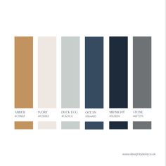 the color scheme for an interior paint palette