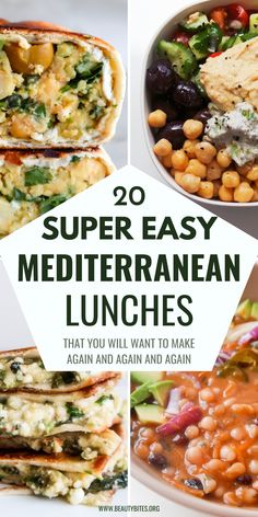 20 super easy mediterranean lunches that you will want to make again