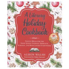 a book cover for a library holiday cookbook