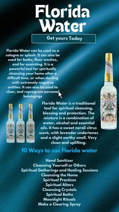 Benefits Of Florida Water