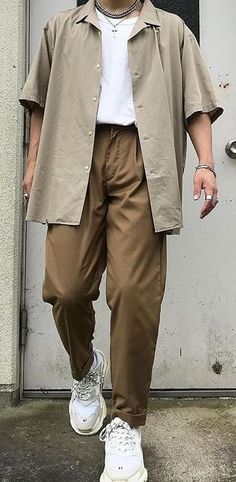 Oversized Style Men Streetwear, Mens Causal Outfit Fall, Korean Fashion Men Casual Outfit Summer, Tech Bro Outfit, Casual Minimalist Outfit Men, Men’s Spring Fashion, Street Wear Men Outfits, Mens Minimalist Wardrobe, Men Outfits Aesthetic