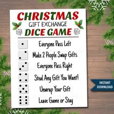 a christmas gift exchange dice game