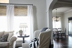 the living room is clean and ready for us to use in its new owner's home