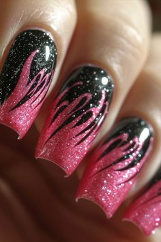 Pink Nails May Nails Ideas 2024 Pink, Pink Gel Nail Designs, Pink Gel Nails Designs, Mom Nails, Sparkle Nail Designs, Bright Pink Nails, Nails Trend, Chrome Nails Designs, Pink Gel Nails