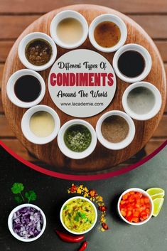 different types of condiments around the world