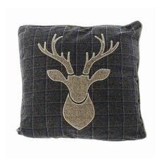 Home-trends24.de Kissenhülle Hirsch Silhouette Geweih für Deko Kissen Kissenbezug 45x45 cm Throw Pillow Covers Diy, Hirsch Silhouette, Diy Pillow Covers, Fireplace Garden, Outdoor Bbq, Decor Lighting, Mattress Furniture, Burlap Bag, Contemporary Style