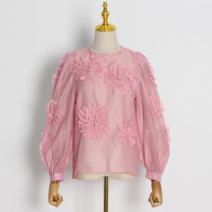 44487984349406|44487984382174|44487984414942 Feminine Long Sleeve Party Tops, Pink Ruffled Lantern Sleeve Tops, Pink Lantern Sleeve Tops With Ruffles, Fitted Long Sleeve Top With Blouson Sleeves For Spring, Spring Party Puff Sleeve Blouse, Spring Party Blouse With Lantern Sleeves, Pink Lantern Sleeve Blouse For Party, Spring Workwear Tops With Lantern Sleeves, Summer Blouse With Blouson Sleeves