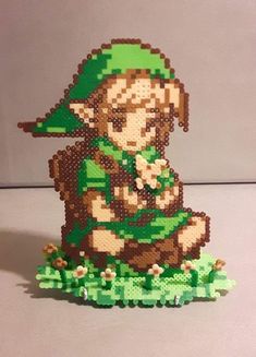 an image of a pixel art made to look like the legend of zelda