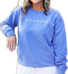 Seaside Sweatshirt, Old Ways, Loose Pigments, Dyed Sweatshirt, New Town, Crew Sweatshirts, Made In America, In America, Florida