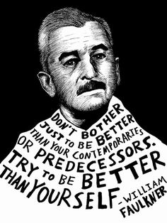 a black and white drawing of a man with words all over his face on it