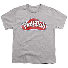 Officially Licensed Merchandise. Printed in the U.S.A. 100% Cotton High Quality Pre Shrunk Machine Washable T Shirt Design Will Not Fade, Crack or Peel After Multiple Washes. State of the Art Digitally Printed Clothing. Made to Order. Takes 2-5 Business Days to Make to Perfection. Kids Athletic, Top Baby Products, Kids Logo, Play Doh, Yoga Clothes, Up To Date, Tshirt Logo, Kids Shirts, Long Sleeve T Shirt