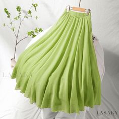 Lasaky - Luxurious Semi-Sheer Maxi Dress with Relaxed Fit and Soft Cotton Blend Cheap Maxi Skirts, Casual Maxi Skirt, Elegante Y Chic, Sheer Maxi Dress, Black White Yellow, Work Skirts, Summer Linen, Elegant Skirt, Yellow Light