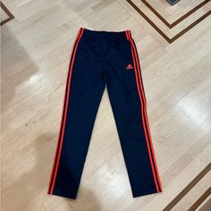 Nwot Boys Adidas Joggers Size 14/16 Blue Adidas Activewear For Jogging, Adidas Blue Jogging Bottoms, Blue Training Bottoms With Three Stripes, Red Adidas Training Bottoms, Adidas Red Training Bottoms, Blue Athleisure Activewear For Playwear, Blue Jogging Bottoms, Sporty Blue Bottoms For School, Adidas Bottoms