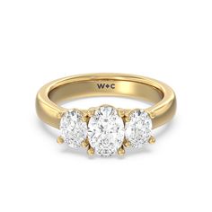 https://embed.imajize.com/4390807 Oval Cut Diamond Rings, Oval Cut Diamond, Anniversary Bands, Three Stone, Oval Cut, Diamond Ring, Diamond Cuts, Diamonds, Yellow Gold