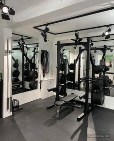 the gym is clean and ready for people to use