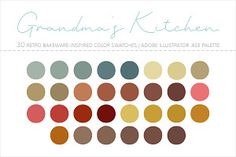 the color scheme for grandma's kitchen