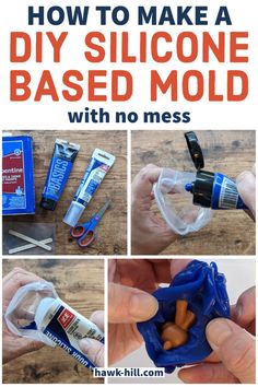 how to make a diy silcone based mold with no messs and instructions