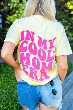 Show off your coolness with the 'In My Cool Mom Era' Front & Back T-Shirt. It's comfortable and casual, yet attention-grabbing with its unique design. Perfect for any occasion, it's the perfect way to let the world know that you're still a cool mom. United Monograms, Long Sleeve Baseball Tee, Matching Sets Outfit, Mom Era, Top Makeup Products, Comfort Colors Sweatshirt, Cool Mom, Fall Denim, Long Sleeve Kids