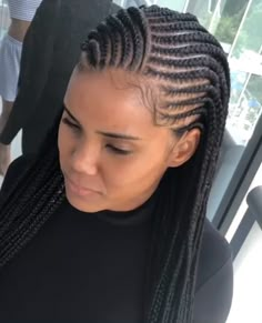 African Braids Hairstyles Cornrows Ghana Natural Hair, Lemonade Braids To The Back, 2 Rows Of Cornrows, Feed In With Box Braids In The Back, French Braids With Individuals In The Back, 2 In 1 Braids, Cornrow With Braids In The Back, Cornrows With Box Braids In The Back, 2 Row Cornrows Braids