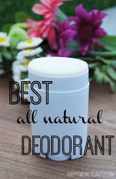 This all natural deodorant is the best! A great alternative to the traditional toxic deodorants on the market. - happymoneysaver.com Best All Natural Deodorant, Make Your Own Deodorant, Lotion Stick, All Natural Deodorant