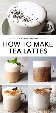 how to make tea lattes