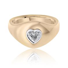 Celebrate love and elegance with our Solid 18k Yellow Gold Pinky Ring, featuring a stunning heart-shaped diamond. This exquisite piece is designed to capture the essence of romance, making it the perfect gift for Valentine's Day or any special occasion. Key Features: 18k Yellow Gold: Crafted from solid 18k yellow gold, this ring radiates warmth and luxury, offering a timeless appeal that complements any style. Heart-Shaped Diamond: The ring showcases a beautiful 0.30-carat heart-shaped diamond, F color, VS1 clarity, bezel set to enhance its brilliance and ensure a secure, comfortable fit. Romantic Design: The heart-shaped diamond symbolizes love and affection, making this ring an ideal choice for expressing your feelings to a loved one. Perfect for Gifting: Whether you're celebrating Valen Classic Heart-shaped Brilliant Cut Diamond Ring, Fine Jewelry Heart Ring With Single Round Cut Diamond, Luxury Heart-shaped Diamond Ring With Vs Clarity, Heart Ring With Single Diamond In Round Cut, Luxury Heart-shaped Brilliant Cut Diamond Ring, Classic Heart Diamond Ring In Rose Gold, Elegant Diamond White Heart Ring With Single Diamond, Luxury Heart Cut Diamond Heart Ring, Classic Diamond Heart Ring