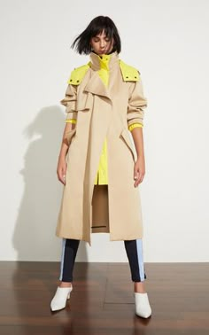 Asymmetric Coat by DELPOZO | Moda Operandi Asymmetrical Outfit, Mantel Outfit, Hooded Sweatshirt Dress, Trench Coat Outfit, Coat Outfit, Coat Outfits, Inspiration Mode, Mode Inspiration